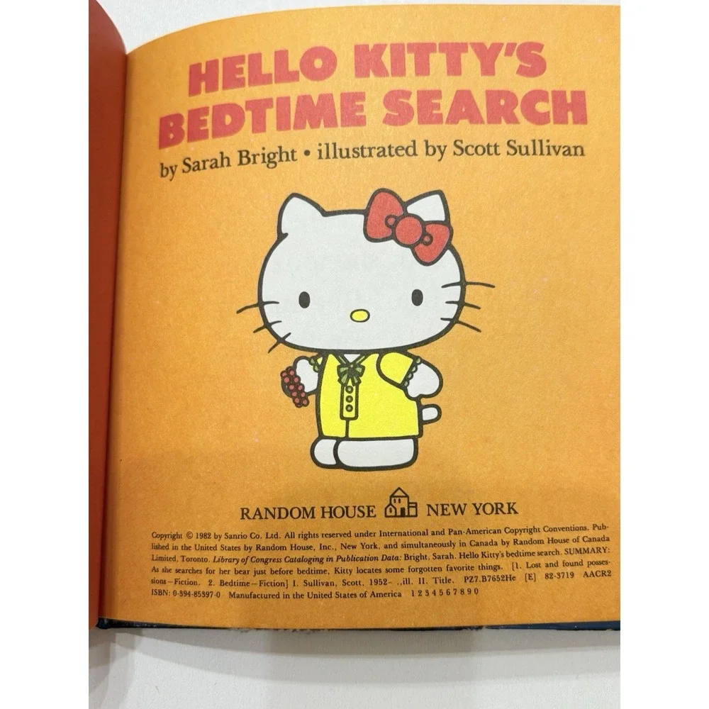 HELLO KITTY'S BEDTIME SEARCH By‎ Sarah Bright & Scott Sullivan - Hardcover